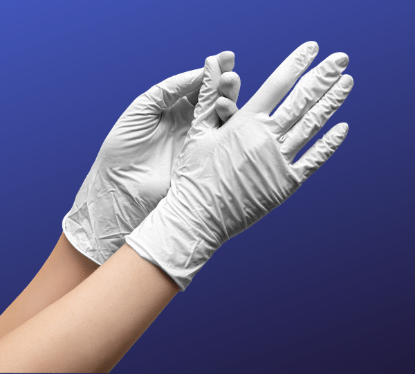 Latex Powder Free Examination Gloves